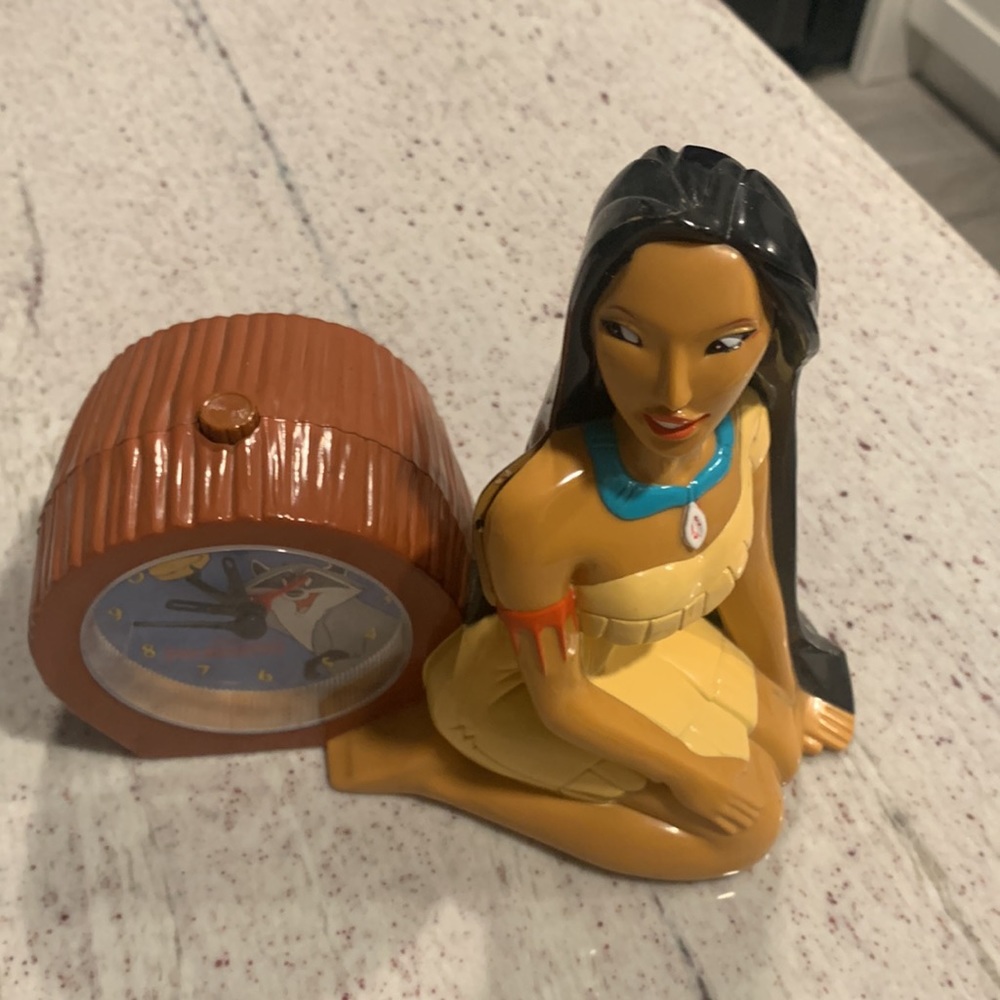 1995 Disney Pocahontas Deluxe musical alarm clock - Picture 3 of 4